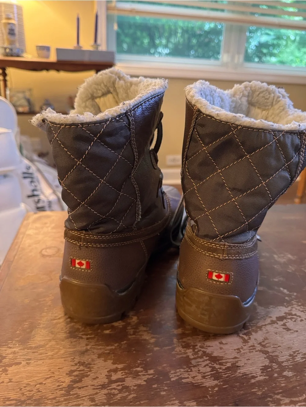 Pajar Brown/Olive Men’s Winter Boots 10-11 with Faux Fur insulation No tags